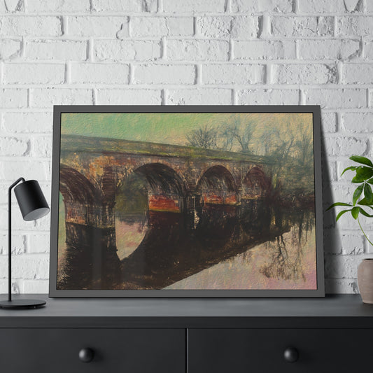 Framed Paper Poster : Railway Bridge