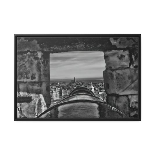 Framed Canvas : One O'clock Gun