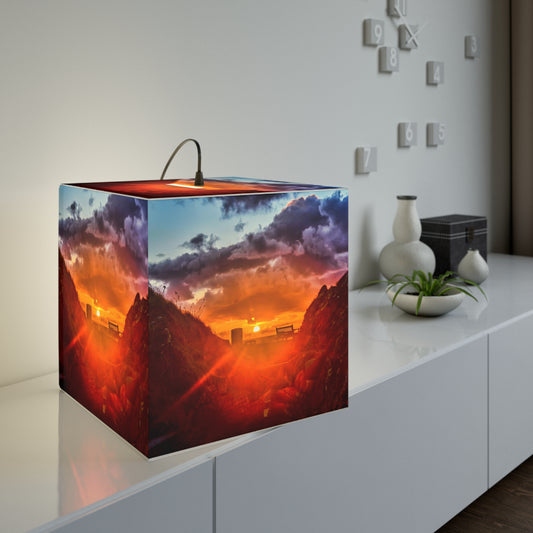 Light Cube Lamp : Beach Sunset