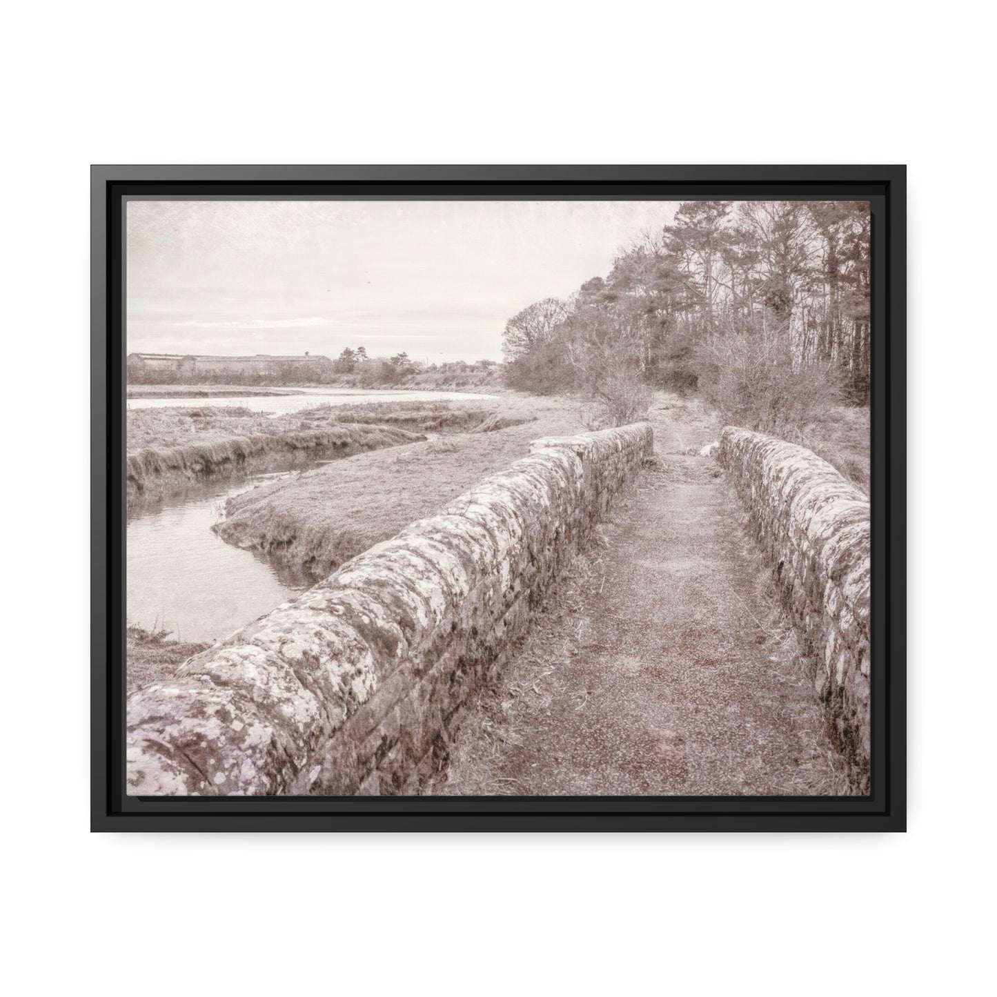 Framed Canvas : Country Road