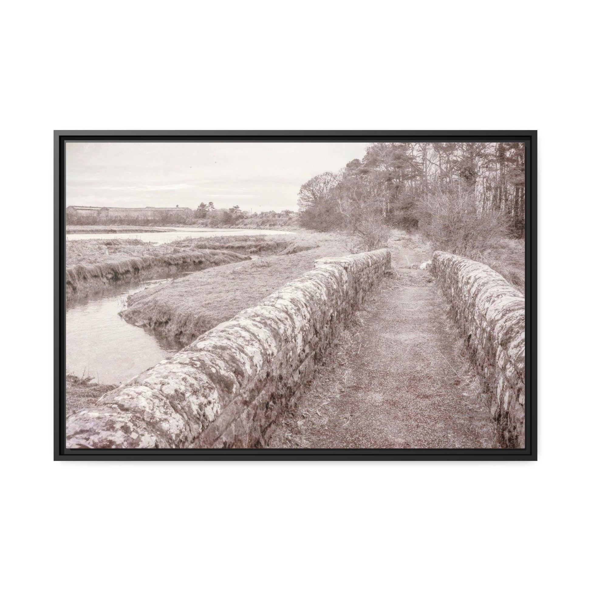 Framed Canvas : Country Road