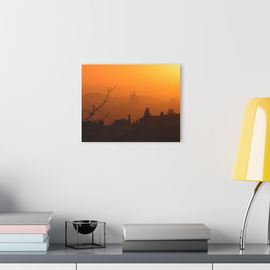 Acrylic Print : City Sunset