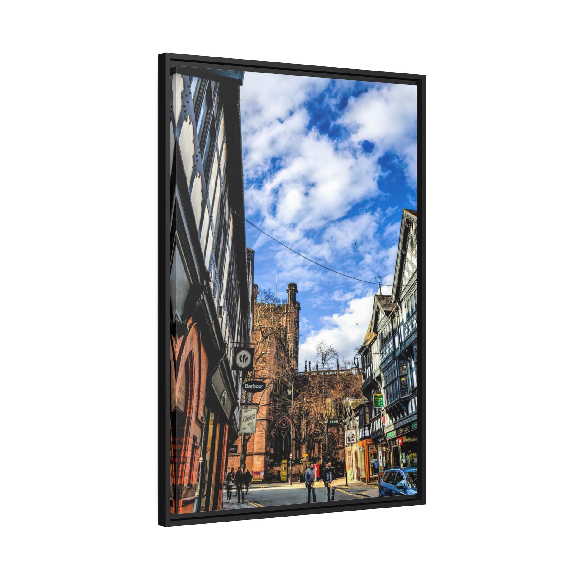 Framed Canvas : Sky Over City