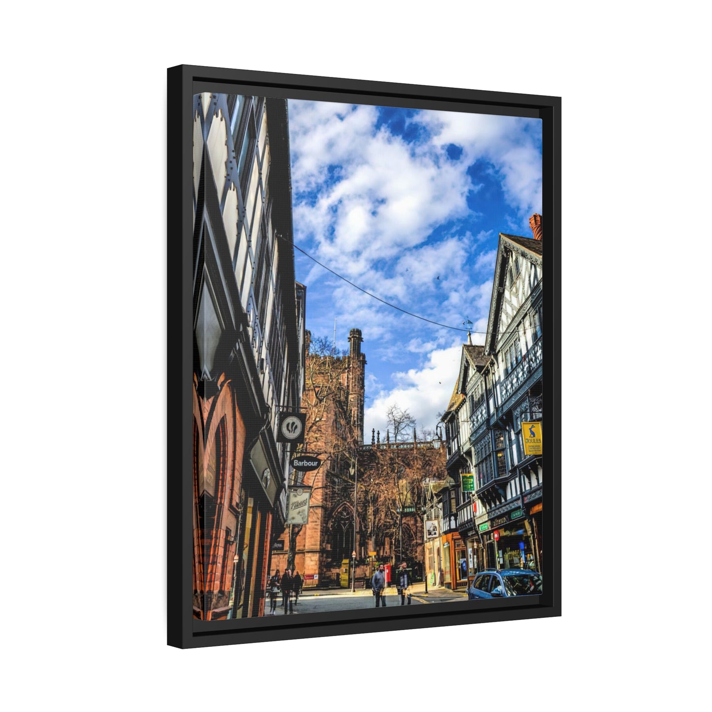 Framed Canvas : Sky Over City