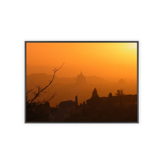 Framed Poster : City Sunset