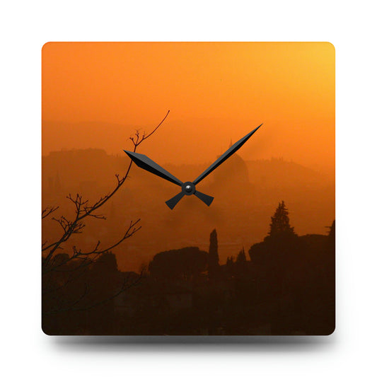 Square Clock : Sunset